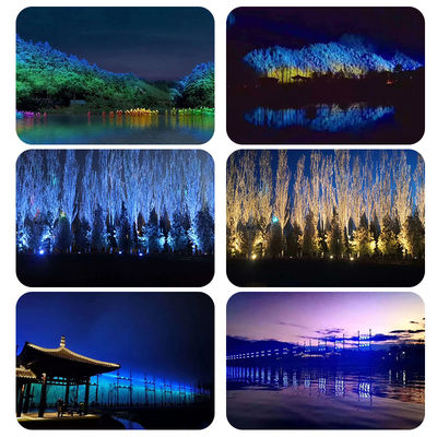 Holofote profissional para arruela de parede LED 4 em 1 à prova d'água IP65 de 1500 W RGBW para iluminação arquitetônica de paisagens urbanas