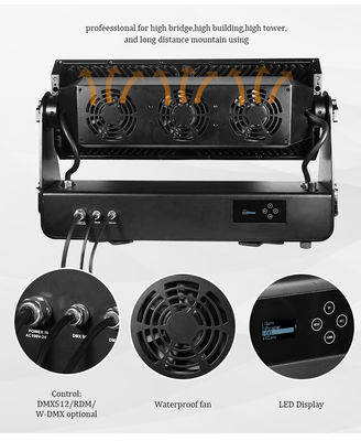 1500W IP65 resistente à água Lâmpadas de lavagem de palco ao ar livre RGBW 4in1 City Color LED Wash Light para projeto de fundo