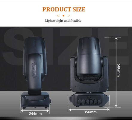 IP66 à prova d'água exterior 200W DMX LED Beam Moving Head Light com efeito padrão para DJ Disco Stage Show