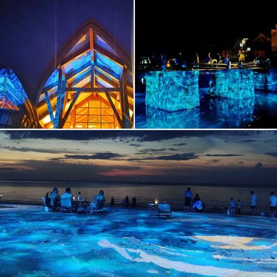 400w Led Outdoor Ip65 Water Ripple Gobo Projector Ocean Ripple Led Water Wave Light Effect Iluminação de palco