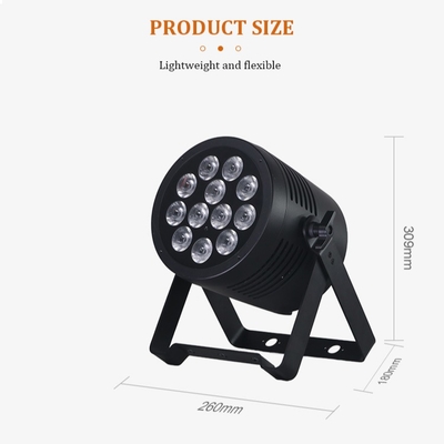 IP65 LED Par Light Impermeável IP65 Rated Outdoor 12x20W RGBWA-UV 6in1 Luz de palco DMX512
