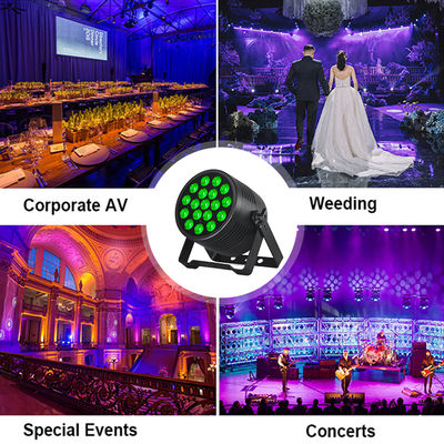 Luz par de led à prova d'água ip65, 18x20w, rgbwa, uv, 6 em 1, iluminação profissional para lavagem de palco, dmx, dj, pode para eventos, estádio, clube
