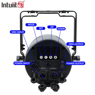 12*20W RGBWA+UV 6in1 LED Par Light IP65 Área exterior à prova d'água DMX512 Iluminação de palco para festa de DJ de casamento