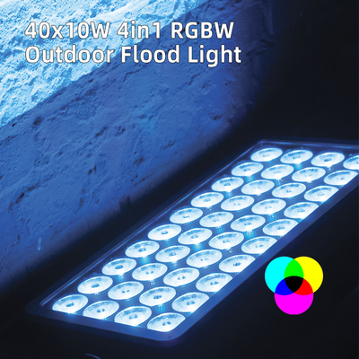 IP65 40x10W RGBW LED City Stage Light Construção exterior Projeção de Inundação Iluminação Arquitetônica