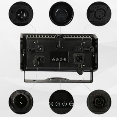 Luzes de inundação de 75W para exterior RGBW LED, iluminação de inundação, luz de lavagem de parede DJ à prova d'água IP65
