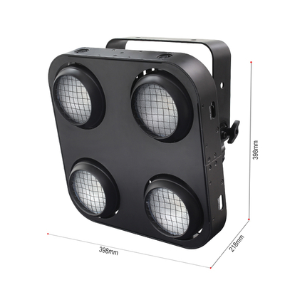 Luz Cega de Palco COB Impermeável IP65 2 em 1 Âmbar e Branco Quente 4x90W 4 Olhos Público Dmx512 LED COB Blinder Light