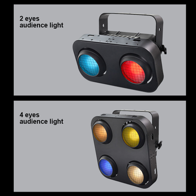 Luz Cega de Palco COB Impermeável IP65 2 em 1 Âmbar e Branco Quente 4x90W 4 Olhos Público Dmx512 LED COB Blinder Light