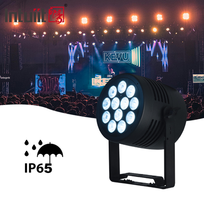 12x20W LED Par Light IP65 impermeável RGBWA-UV 6IN1 DMX512 Iluminação de palco