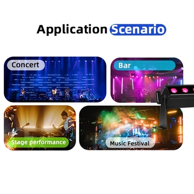 24*2W RGBW 4in1 Led Wallwasher bar Modo de som Dj Wedding City Events Stage Led Wash Light