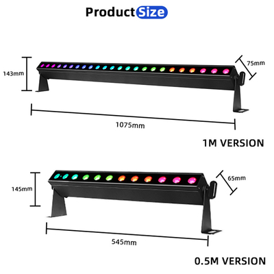 IP20 Wireless 12x2W 0,5m 4in1 Bateria LED Lâmpadas de Lava-louças de parede Luzes de palco
