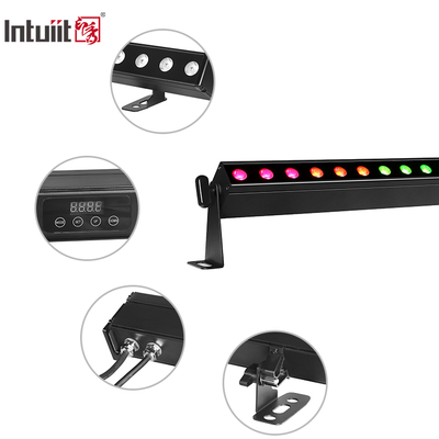Luminária de Parede LED DMX512 24x2W com Bateria, à Prova d'Água IP65, com Efeitos RGBW para Iluminação Comercial Externa