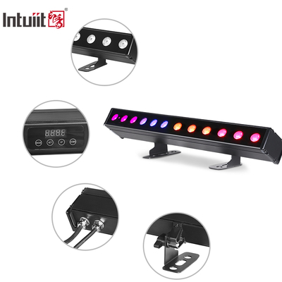 IP65 Bateria Power Led Wall Washer 12pcsx2W Rgbw 4in1 Led bar Light para exterior