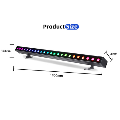 Edifício exterior Led Wall Washer Light IP65 24*2w Impermeável RGBW Wall Washer Bar DJ Led Pixel bar Light Party