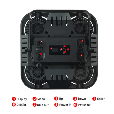 Luzes de boate externas à prova d'água Dmx 4*90w Four 4 Eye IP65, luzes de evento Blinders Cob
