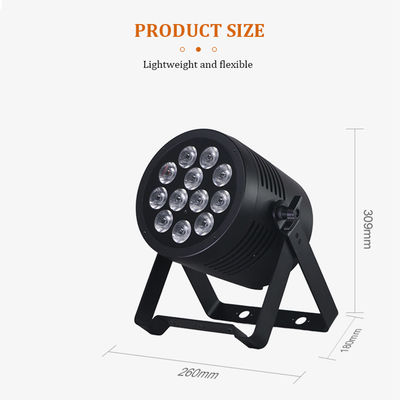 Luz led par profissional à prova d'água ip65, 12x20w, rgbwa + uv, 6 em 1, dmx512, luz para lavagem de palco, para eventos ao ar livre, festa de casamento, dj, discoteca