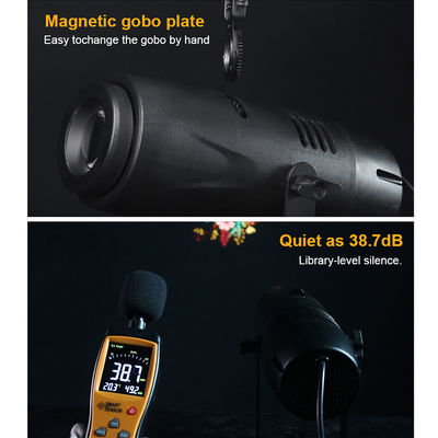 GOBO Projector IP20 Luz LED para Negócios Hotéis Lojas Publicidade e Casamento Palco Interior 40W