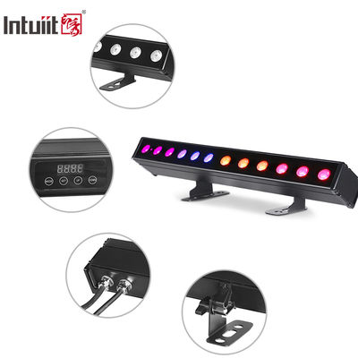 12*2W 4-em-1 IP65 LED Wash Bar Bateria Alimentada por Luzes de Projeção RGBW Efeito de Feixe