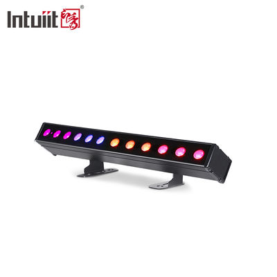 12*2W 4-em-1 IP65 LED Wash Bar Bateria Alimentada por Luzes de Projeção RGBW Efeito de Feixe