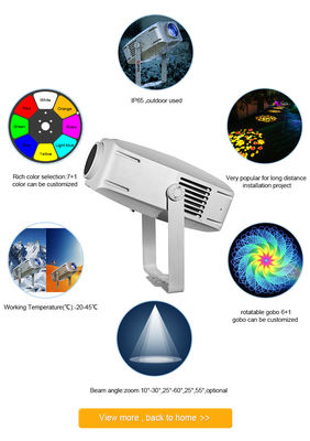 Projetor de Logo LED à Prova d'Água para Exterior 400W IP65 para Projeção de Paisagem com Efeito Gobo