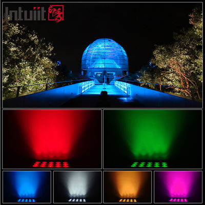 Lâmpada de inundação de LED IP65 Profissional 15x5W RGBW 4 em 1 Lâmpada de paisagem exterior Lâmpada de alumínio Arquitetura Lâmpada de lavagem