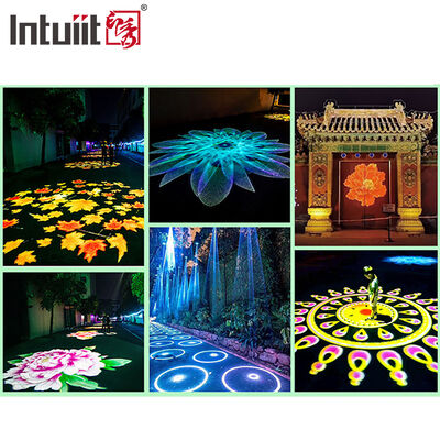 Projetor Gobo LED Exterior à Prova D'água 100W com Controle DMX512, Projetor de Logotipo IP65 à Prova D'água