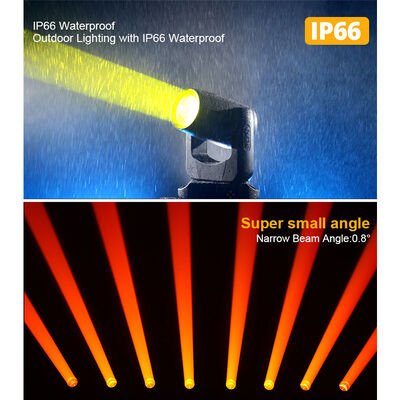 IP66 À Prova D 'Água 100 W CMY Laser Moving Head Light Ultra Estreito 0.8 Graus Ângulo de Feixe Iluminação de Palco Ao Ar Livre DMX512
