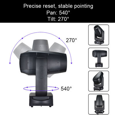 CMY 280W LED Moving Head 3-em-1 Feixe Spot Wash Híbrido Luz de palco para palco profissional festa de casamento performance show ao vivo