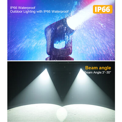 Luz de palco móvel LED IP66 CMY 280W BSW Beam Spot Wash