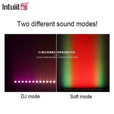 IP65 RGB 24*2W 1M LED Wall Washer Sound Control DMX RGBW Lighting Bar for Wedding Party with Remote Controller