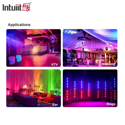 Lavadora de Parede LED IP20 RGBW 24*2W 1M DMX Barra de Iluminação Colorida para Festa de Casamento
