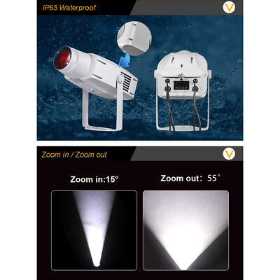 400W Outdoor IP65 LED Water Wave Gobo Projector Luz para museus parques temáticos restaurantes