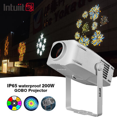 Outdoor 200W Padrão à prova d'água LED Gobo Imagem Logo Projector Luz para Plaza Natal Festival Publicidade