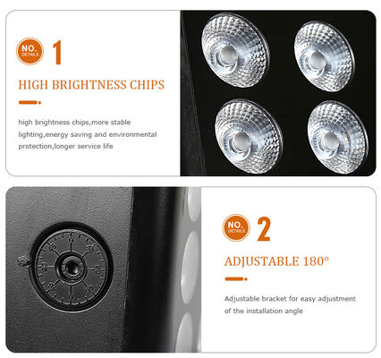 Luzes LED Exteriores 6x5W RGBW 4em1 Wash City Color DMX512/Controlo Automático para DJ Discoteca Festa Clube