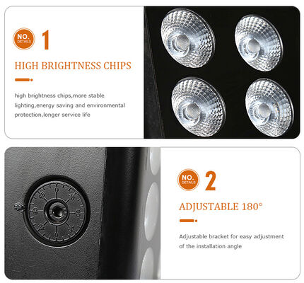 LED IP65 Área exterior à prova d'água 80w RGBW 4in1 Lâmpadas de cores de lavagem da cidade DMX512/Controlo automático para DJ Disco Party Club