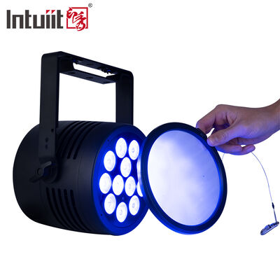 Luz led par profissional à prova d'água ip65, 12x20w, rgbwa + uv, 6 em 1, dmx512, luz para lavagem de palco, para eventos ao ar livre, festa de casamento, dj, discoteca