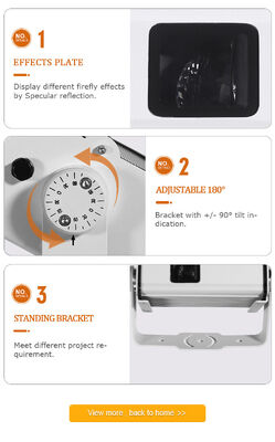 Projetor de Estrelas com Luzes de Vaga-lume Laser de Natal RGB Descoloração 13W para Árvore Teto Jardim Gramados Pátio Uso Externo Interno