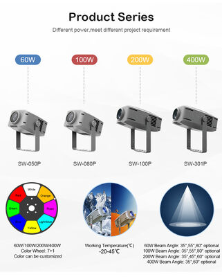 Profissional 400W IP65 Impermeável Arquitetura de Paisagem ao Ar Livre LED Lâmpada de Efeito de Ondas de Água