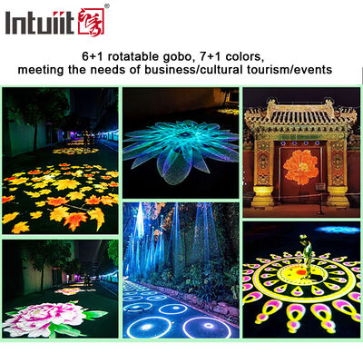 Projetor de Gobo com Logo em LED 400W IP65 DMX512 Externo com Padrão Personalizado para Edifícios, Publicidade e Eventos