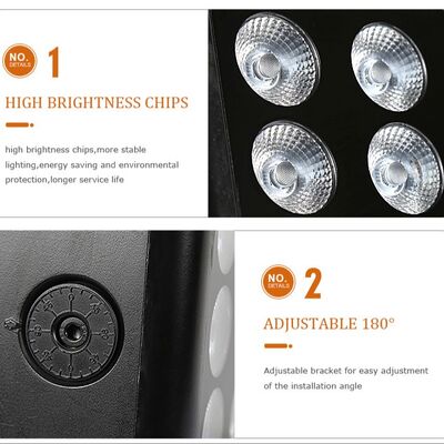Lâmpada de inundação de LED IP65 Profissional 15x5W RGBW 4 em 1 Lâmpada de paisagem exterior Lâmpada de alumínio Arquitetura Lâmpada de lavagem