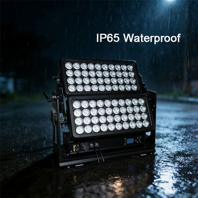Profissional exterior IP65 800W RGBW 4-em-1 LED Lava-parede de duas camadas Paisagem Arquitetônica Lava Luz para Cidade Cor