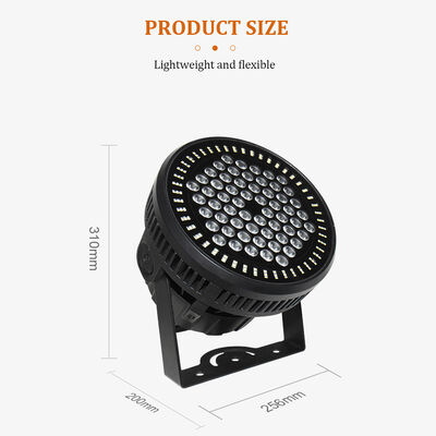Par LED IP65 para Exterior 60x12W RGBW 4IN1 Luz de Inundação LED à Prova d'Água DMX
