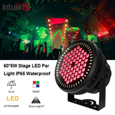 Par LED IP65 para Exterior 60x12W RGBW 4IN1 Luz de Inundação LED à Prova d'Água DMX