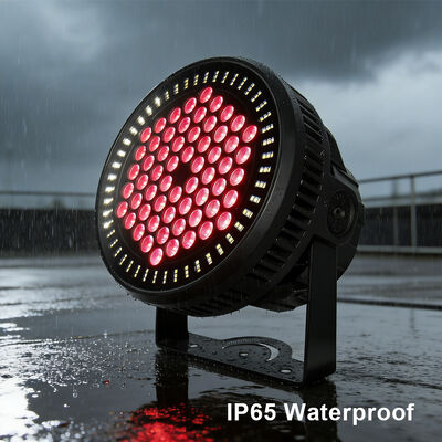 Par LED IP65 para Exterior 60x12W RGBW 4IN1 Luz de Inundação LED à Prova d'Água DMX