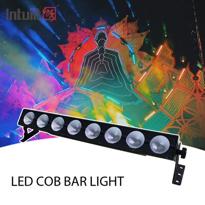 Barra de LED COB RGB 3 em 1 de 8x15W para lavagem de parede para bares e casamentos