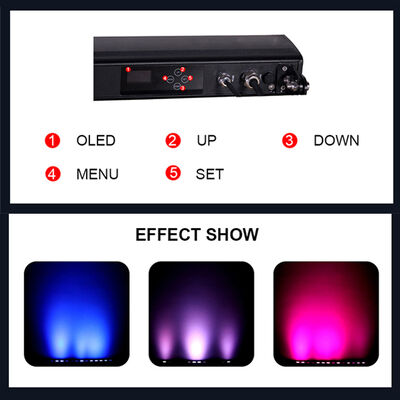 140W RGBW 4 em 1 IP65 à prova d'água LED Linear Wall Washer 14x10W DMX512/RDM City Color Building Lighting