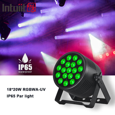Luz de Par LED RGBAW UV à Prova d'Água IP65 18x20w