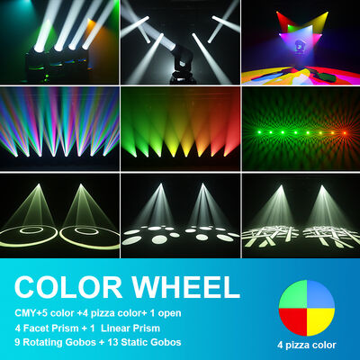 CMY 280W LED Moving Head 3-em-1 Feixe Spot Wash Híbrido Luz de palco para palco profissional festa de casamento performance show ao vivo