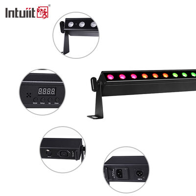 Iluminação LED de lavagem de parede interior 24x2W RGBW DMX512 Ação de som Iluminação de barras de palco IP20 Iluminação de lavagem linear para decoração de interiores arquitetônicos