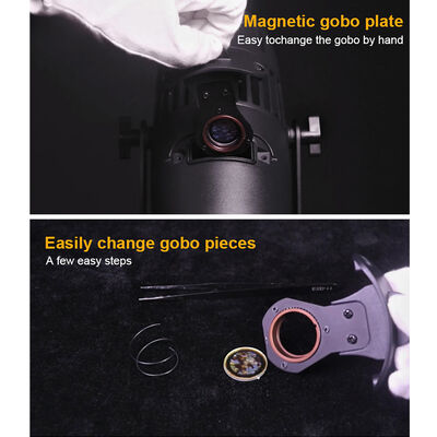 60W High Definition LED Logo Projector Light Outdoor IP65 Gobo Projector à prova d'água LED Iluminação publicitária