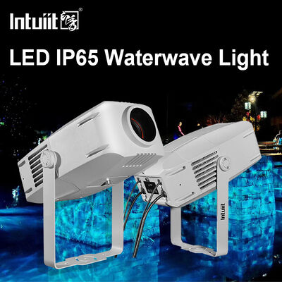 Projector de efeito de ondas de água IP65 exterior. LED RGBW, 60W a 400W Opções, DMX512, Luz de onda móvel para fachadas, jardins.